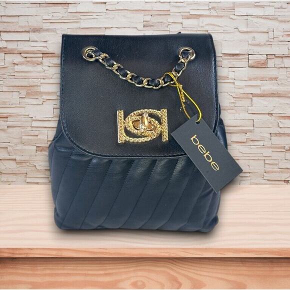 NEW bebe Black and Gold Crossbody Bag - Picture 2 of 10